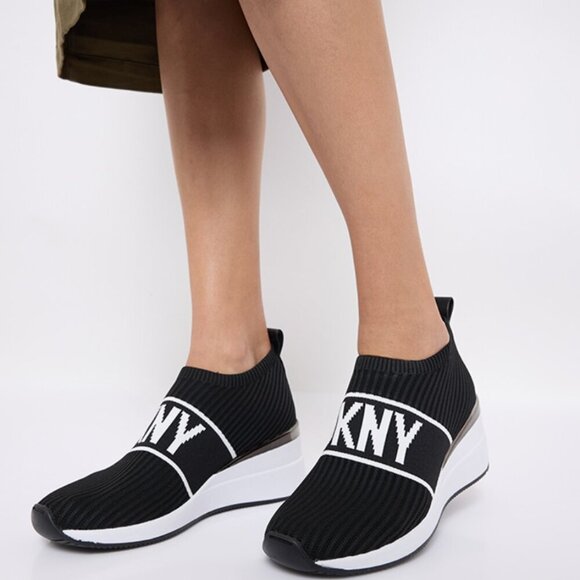 DKNY Women's Athletic Everyday Phebe-Slip on Wedge Sneaker - Picture 4 of 8